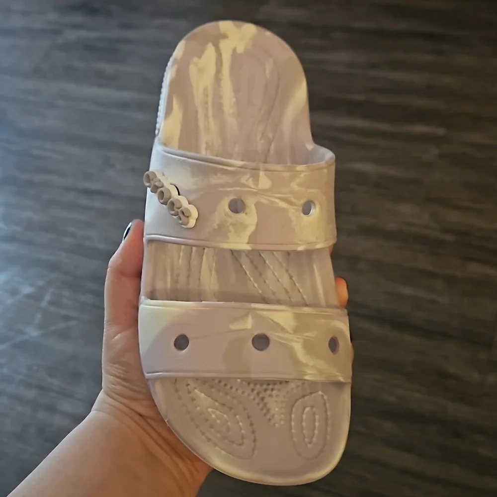 Crocs Unisex-Adult Classic Two-Strap Slide Sandals - Picture 3 of 5
